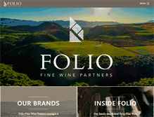 Tablet Screenshot of foliowine.com